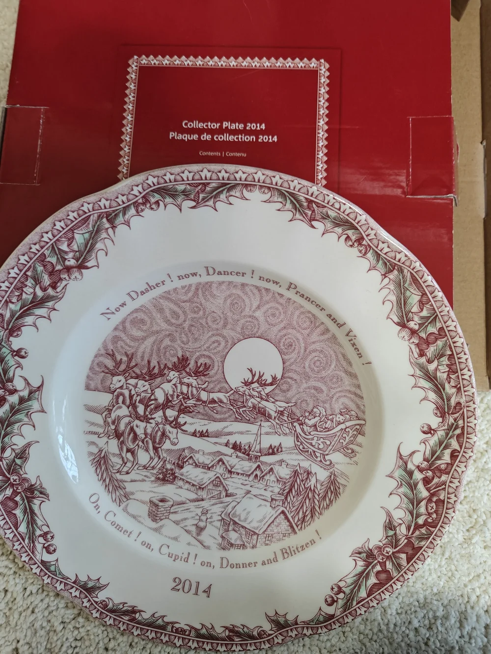 Johnson Brothers Collector Plate 2014